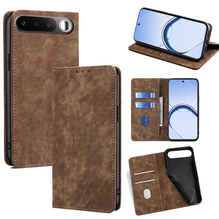Custodia portafoglio in pelle per Realme 16 5G con blocco RFID