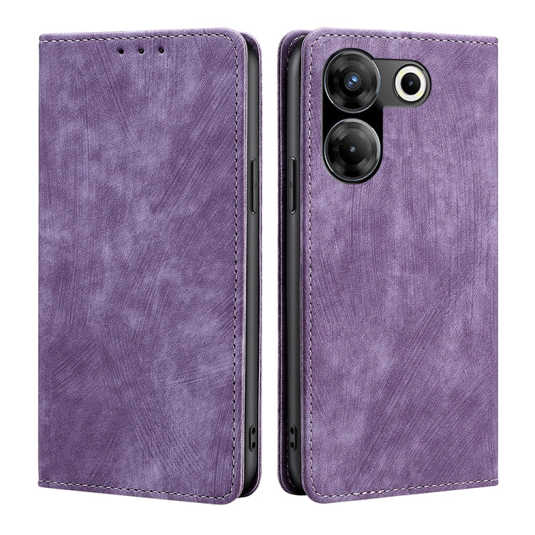 Custodia in pelle magnetica per Tecno Pova 5 Pro