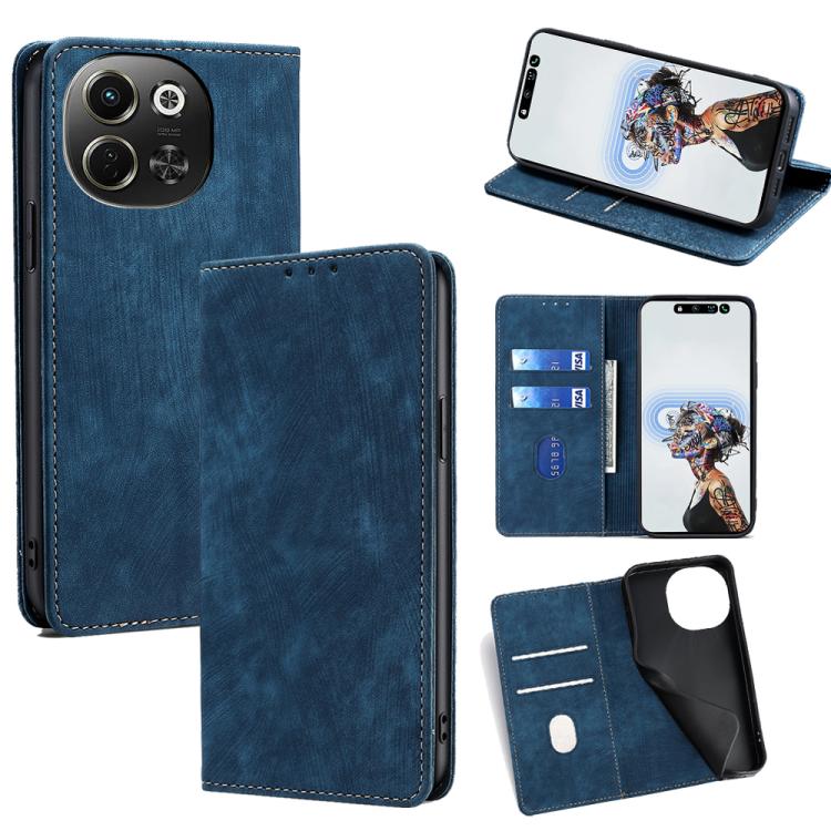 Custodia portafoglio in pelle per Tecno Camon 40 Premier