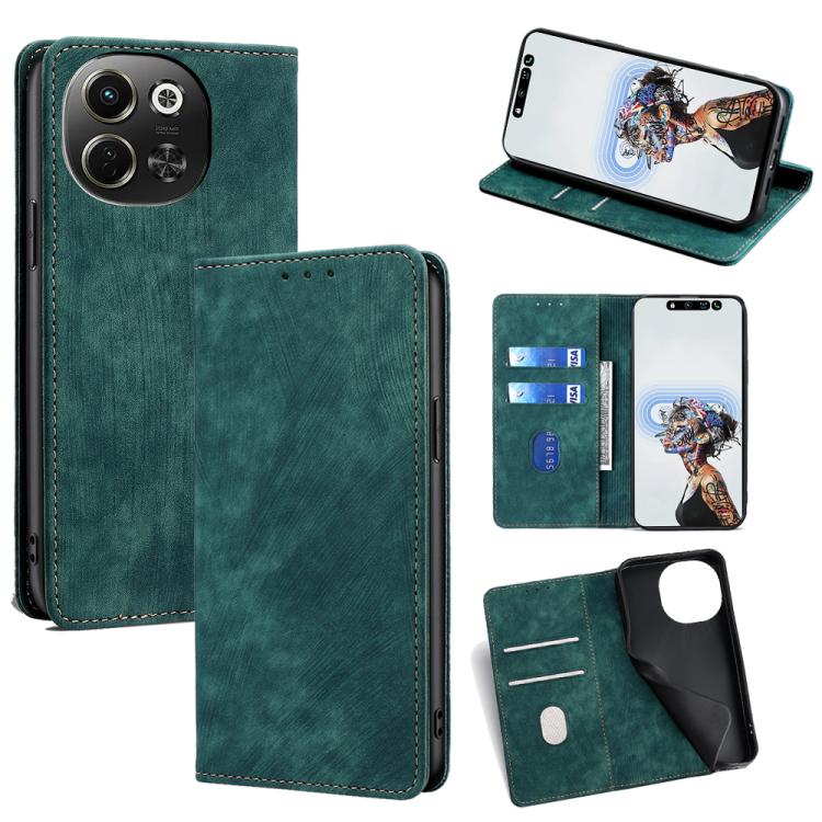 Custodia portafoglio in pelle per Tecno Camon 40 Premier
