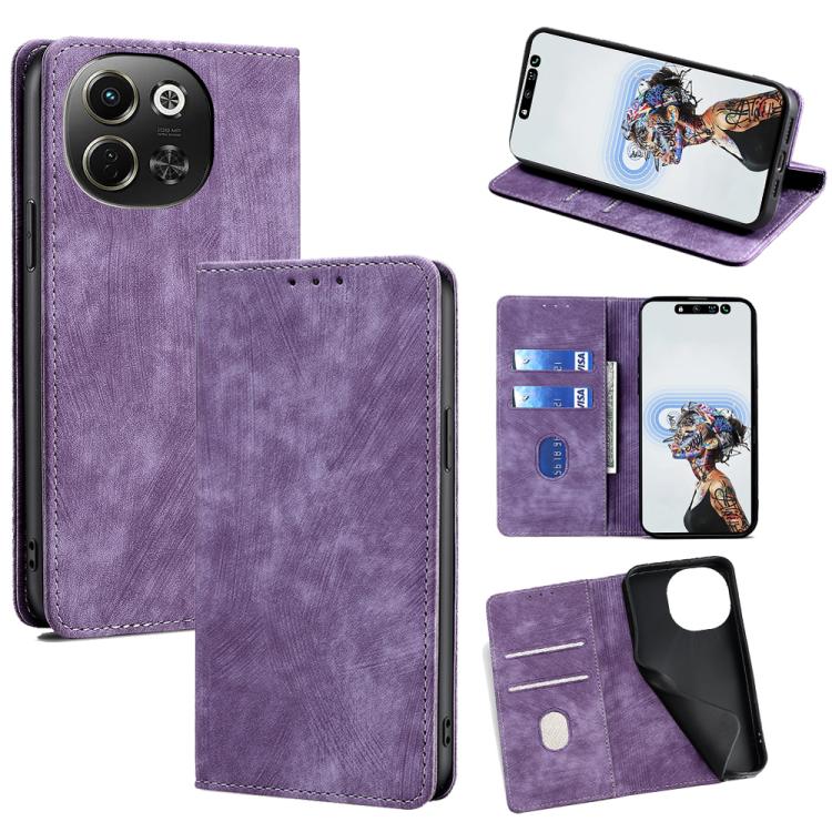 Custodia portafoglio in pelle per Tecno Camon 40 Premier