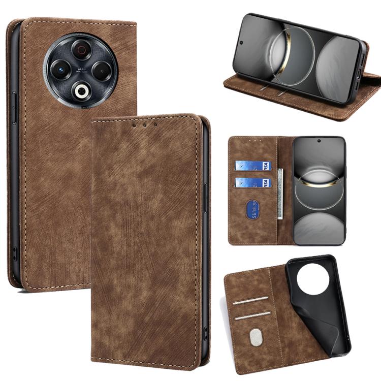 Custodia portafoglio in pelle per Tecno Camon 40 Premier