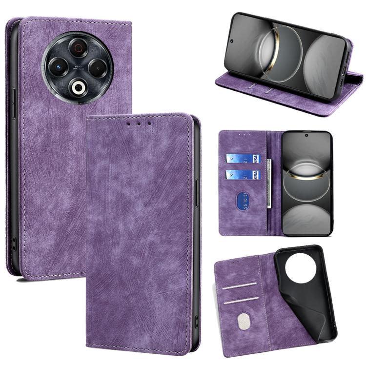 Custodia portafoglio in pelle per Tecno Camon 40 Premier