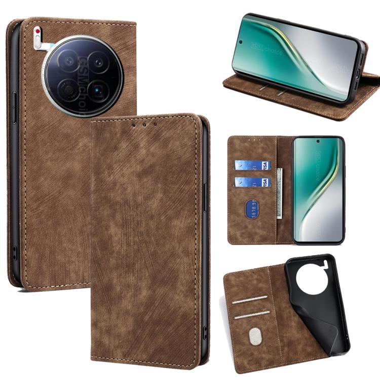 Custodia portafoglio in pelle per Tecno Camon 40 Premier