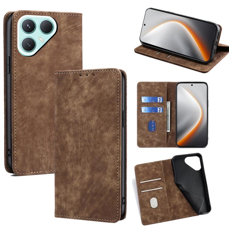 Custodia in pelle magnetica per Tecno Pova 7 Pro