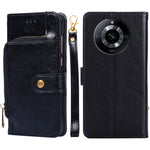 Custodia in pelle con cerniera per Realme GT5 Pro e 11