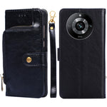 Custodia in pelle con cerniera per Realme GT5 Pro e 11