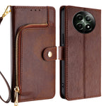 Custodia in pelle con cerniera per Realme C75 4G e 14x 5G