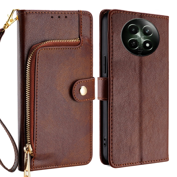 Custodia in pelle con cerniera per Realme C75 4G e 14x 5G