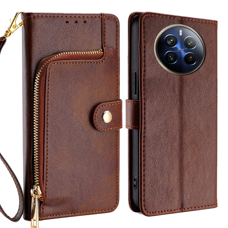 Custodia in pelle con cerniera per Realme C75 4G e 14x 5G