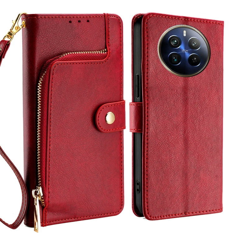 Custodia in pelle con cerniera per Realme C75 4G e 14x 5G