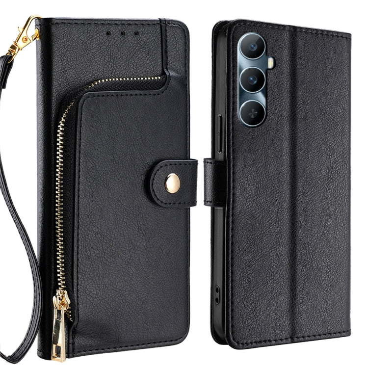 Custodia in pelle con cerniera per Realme GT5 Pro e 11