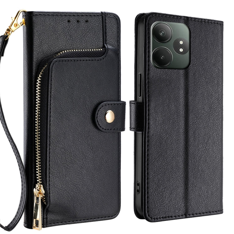 Custodia in pelle con cerniera per Realme C75 4G e 14x 5G