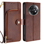Custodia in pelle con cerniera per Realme C75 4G e 14x 5G