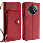 Custodia in pelle con cerniera per Realme C75 4G e 14x 5G