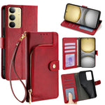Custodia in pelle con cerniera per Realme C75 4G e 14x 5G