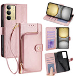 Custodia in pelle con cerniera per Realme C75 4G e 14x 5G
