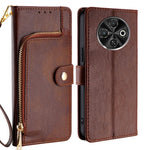 Custodia in pelle con cerniera per Tecno Spark 40 Pro+ 4G