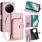 Custodia in pelle con cerniera per Tecno Spark 40 Pro+ 4G
