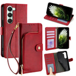 Custodia in pelle con cerniera per Tecno Spark 40 Pro+ 4G