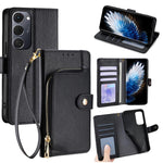 Custodia in pelle con cerniera per Tecno Spark 40 Pro+ 4G