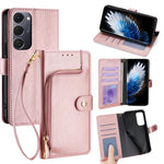 Custodia in pelle con cerniera per Tecno Spark 40 Pro+ 4G