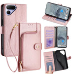 Custodia in pelle con cerniera per Tecno Pova Curve 2 5G