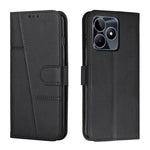 Custodia per telefono in pelle con fibbia in pelle di vitello cucita, For Realme 11 4G, For Realme 11 5G, For Realme C53/Narzo N53, For Realme 11