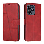 Custodia per telefono in pelle con fibbia in pelle di vitello cucita, For Realme 11 4G, For Realme 11 5G, For Realme C53/Narzo N53, For Realme 11