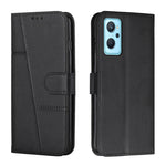 Custodia per telefono in pelle con fibbia in pelle di vitello cucita, For Realme 11 Pro/11 Pro+, For Realme C65 4G, For Realme 9i 5G/V20 5G/V30t/V30, For Realme C55