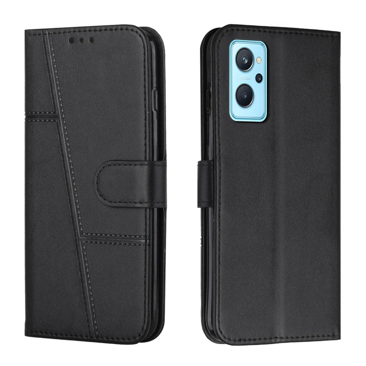 Custodia per telefono in pelle con fibbia in pelle di vitello cucita, For Realme 11 Pro/11 Pro+, For Realme C65 4G, For Realme 9i 5G/V20 5G/V30t/V30, For Realme C55