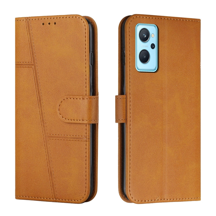Custodia per telefono in pelle con fibbia in pelle di vitello cucita, For Realme 11 Pro/11 Pro+, For Realme C65 4G, For Realme 9i 5G/V20 5G/V30t/V30, For Realme C55