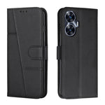 Custodia per telefono in pelle con fibbia in pelle di vitello cucita, For Realme 11 Pro/11 Pro+, For Realme C65 4G, For Realme 9i 5G/V20 5G/V30t/V30, For Realme C55