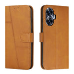 Custodia per telefono in pelle con fibbia in pelle di vitello cucita, For Realme 11 Pro/11 Pro+, For Realme C65 4G, For Realme 9i 5G/V20 5G/V30t/V30, For Realme C55