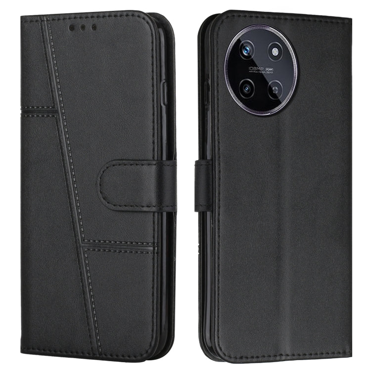 Custodia per telefono in pelle con fibbia in pelle di vitello cucita, For Realme 11 4G, For Realme 11 5G, For Realme C53/Narzo N53, For Realme 11