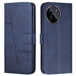 Custodia per telefono in pelle con fibbia in pelle di vitello cucita, For Realme 11 4G, For Realme 11 5G, For Realme C53/Narzo N53, For Realme 11