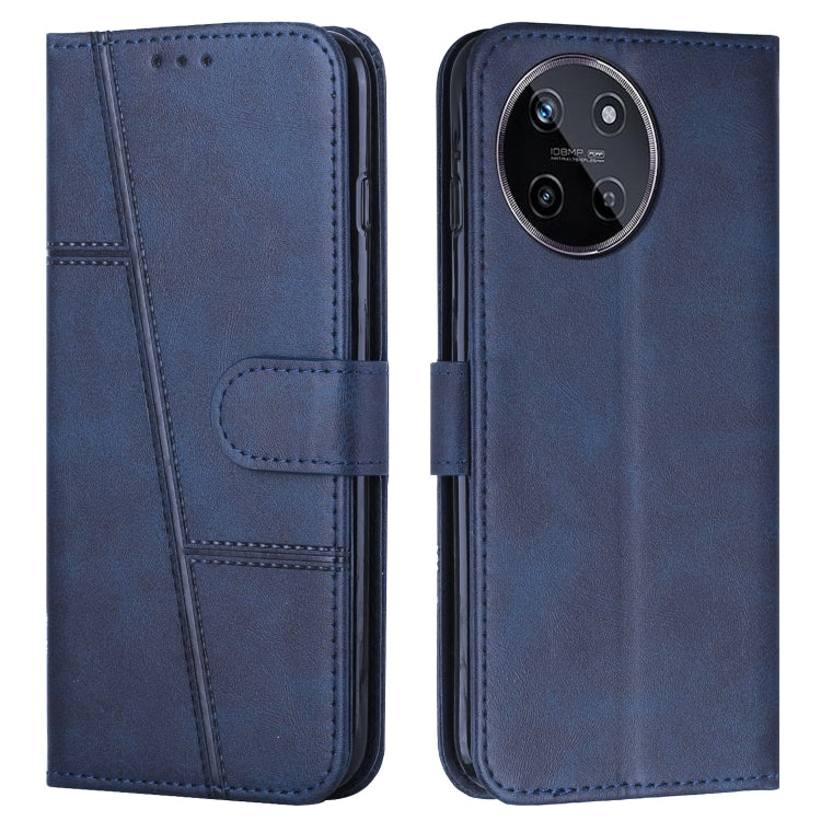 Custodia per telefono in pelle con fibbia in pelle di vitello cucita, For Realme 11 4G, For Realme 11 5G, For Realme C53/Narzo N53, For Realme 11