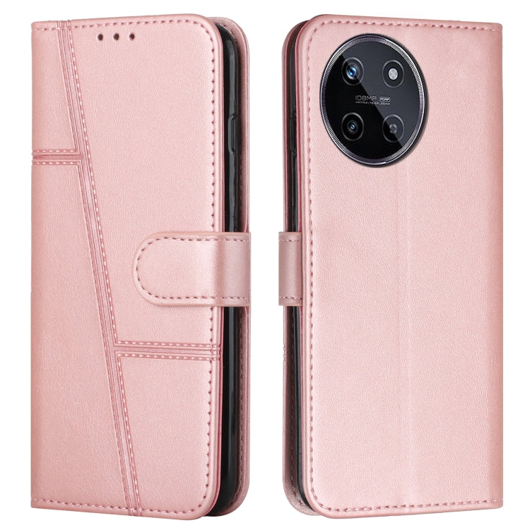 Custodia per telefono in pelle con fibbia in pelle di vitello cucita, For Realme 11 4G, For Realme 11 5G, For Realme C53/Narzo N53, For Realme 11