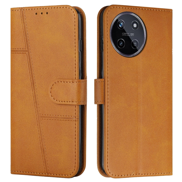 Custodia per telefono in pelle con fibbia in pelle di vitello cucita, For Realme 11 4G, For Realme 11 5G, For Realme C53/Narzo N53, For Realme 11