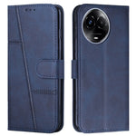 Custodia per telefono in pelle con fibbia in pelle di vitello cucita, For Realme 11 4G, For Realme 11 5G, For Realme C53/Narzo N53, For Realme 11