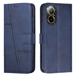 Custodia per telefono in pelle con fibbia in pelle di vitello cucita, For Realme 12, For Realme 12+, For Realme 12 Pro+, For Realme C67 4G Global