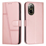 Custodia per telefono in pelle con fibbia in pelle di vitello cucita, For Realme 12, For Realme 12+, For Realme 12 Pro+, For Realme C67 4G Global
