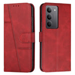 Custodia per telefono in pelle con fibbia in pelle di vitello cucita, For Realme 14 Pro+, For Realme 14 Pro, For Realme C75 / V60 Pro, For Realme C63