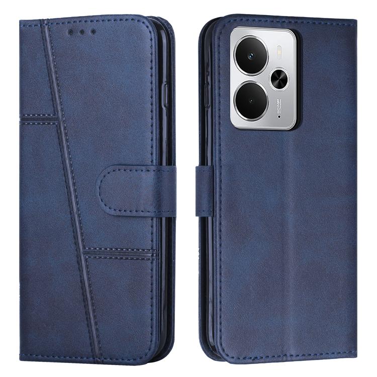 Custodia per telefono in pelle con fibbia in pelle di vitello cucita, For Realme Narzo 80 Lite 4G, For Realme 15 / 15 Pro, For Realme C71 4G, For Realme 14 / P3 5G / 14T 5G