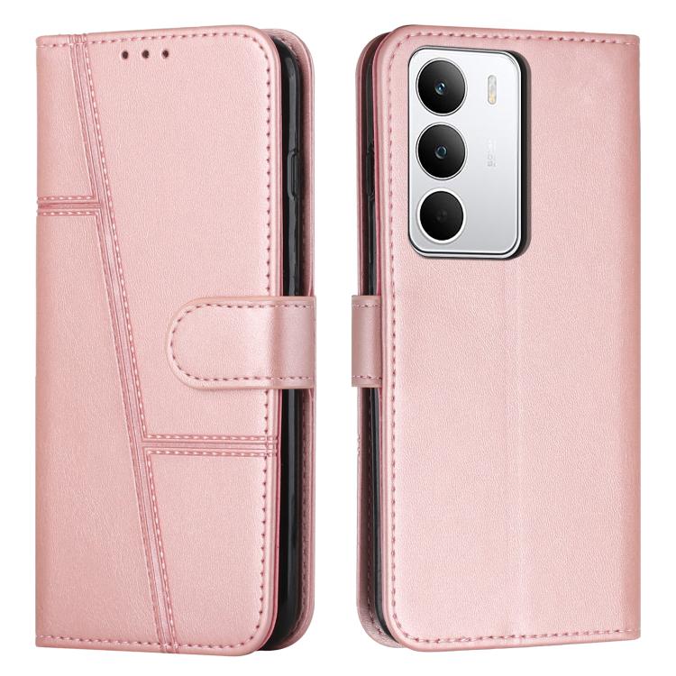 Custodia per telefono in pelle con fibbia in pelle di vitello cucita, For Realme Narzo 80 Lite 4G, For Realme 15 / 15 Pro, For Realme C71 4G, For Realme 14 / P3 5G / 14T 5G