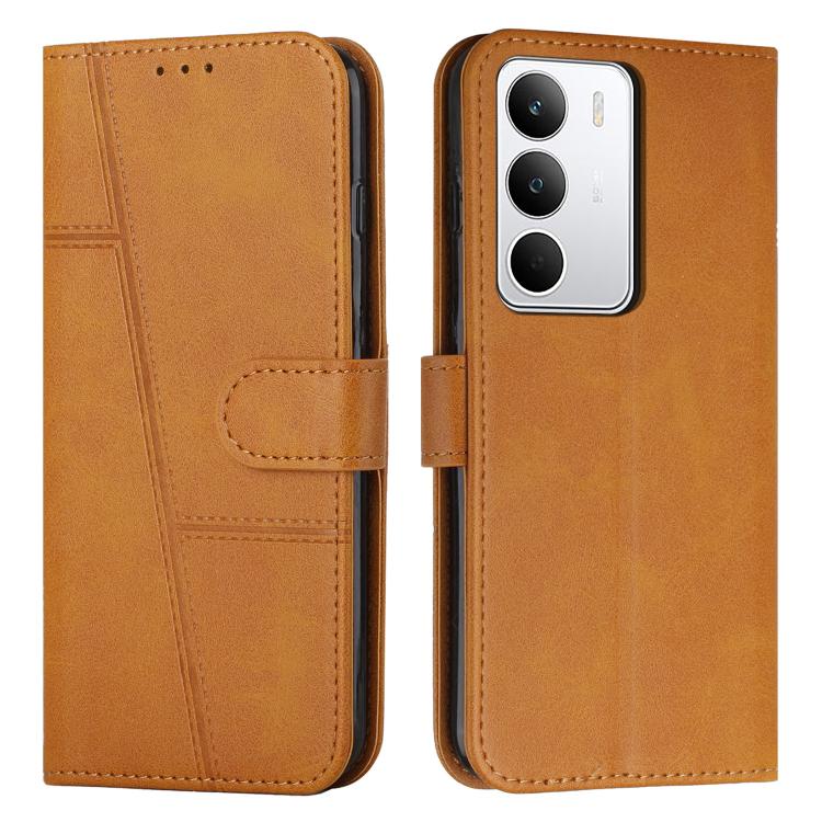 Custodia per telefono in pelle con fibbia in pelle di vitello cucita, For Realme Narzo 80 Lite 4G, For Realme 15 / 15 Pro, For Realme C71 4G, For Realme 14 / P3 5G / 14T 5G