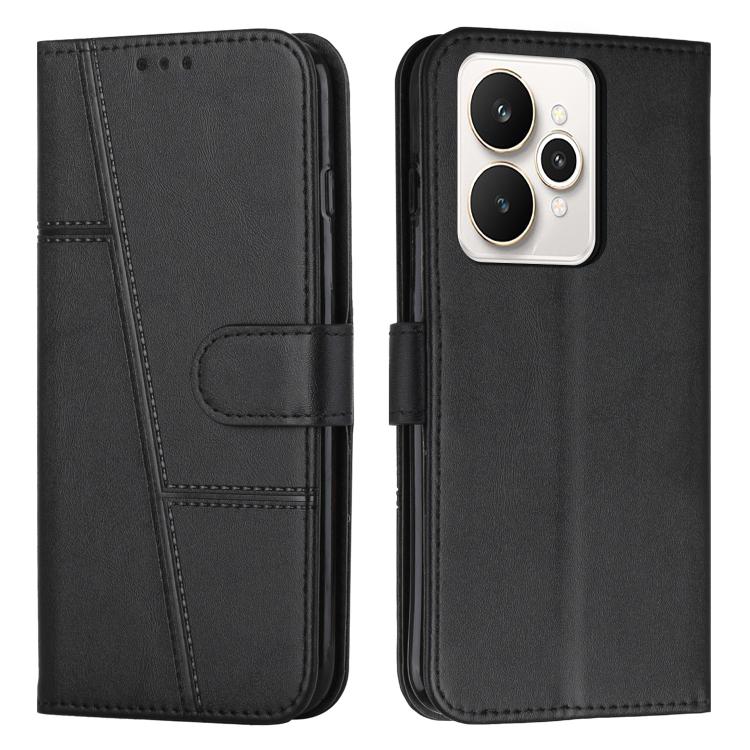 Custodia per telefono in pelle con fibbia in pelle di vitello cucita, For Realme Narzo 80 Lite 4G, For Realme 15 / 15 Pro, For Realme C71 4G, For Realme 14 / P3 5G / 14T 5G