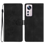 Custodia per telefono in pelle con motivo a farfalla in rilievo, For Xiaomi 12 Pro, For Xiaomi Redmi A1, For Xiaomi Redmi Note 11 Pro 5G Global, For Xiaomi 12 Lite