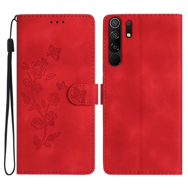 Custodia portafoglio in pelle con motivo farfalla per Xiaomi Redm