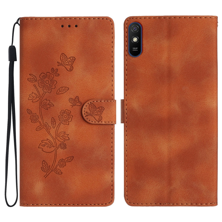 Custodia portafoglio in pelle con motivo farfalla per Xiaomi Redm